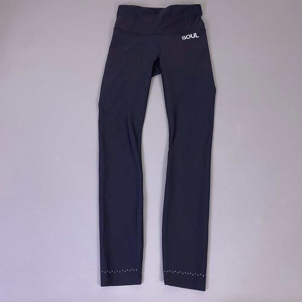 Lululemon SoulCycle Tight Stuff‎ Leggings Women's 6 Tight II 25 Black High Rise